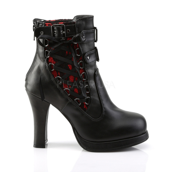 Shoes - Gothic Platform Lace High Heel Ankle Boots
